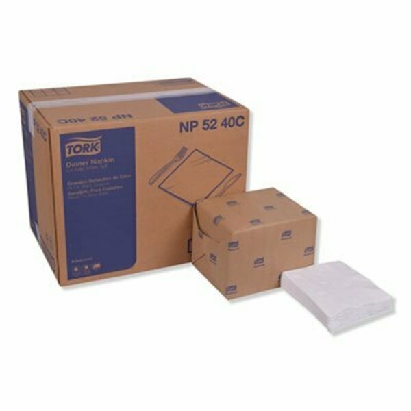 Tork, ADVANCED DINNER NAPKINS, 2-PLY, 15in X 16.25in, WHITE, 8PK, Essity Professional Hygiene N.A., Mfr#: NP5240C